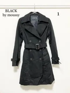 B0934 訳あり BLACK by moussy トレンチコート 1サイズ