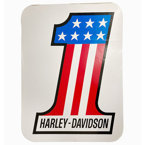 ハーレーダビッドソン 大型 ナンバーワン ビンテージ ペーパー デカール HARLEY-DAVIDSON Vintage Paper Decal ステッカー AMF Sticker