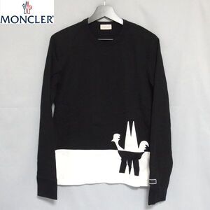 美品★MONCLER MAGLIA T-SHIRT M/LUNGA ロゴ 長袖 Tシャツ ロンT マグリア エムルンガ モンクレール★