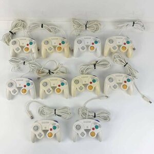 NINTENDO 任天堂 GAME CUBE ゲームキューブ コントローラー ホワイト まとめ売り 10個セット＊動作未確認品【GH】