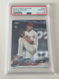 PSA10 2018 Topps Chrome #150 大谷翔平 ルーキーカード RC GEM MINT