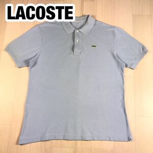 LACOSTE ラコステ 半袖ポロシャツ ライトブルー ワニ