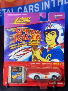 JOHNNY LIGHTNING ジョニーライトニング 1/64 SPEED RACER MACH 5 マッハ号 GO GO GO マッハ カードしわ