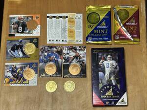 NFL 1997 Pinnacle Inscriptions Card (8枚) & Coins (2枚)　 Steve Young, Troy Aikman, George, Brunell