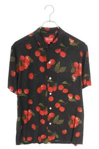 シュプリーム 半袖シャツ 19SS Cherry Rayon S/S Shirt サイズ:S チェリーレーヨン半袖シャツ 中古 HJ12