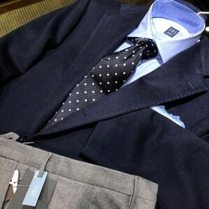 定価165,000円 Brilla per il gusto BEAMS Loro Piana ロロピアーナ cashmere jacket カシミヤ ジャケット NAVY