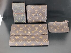 LOUIS VUITTON ルイ・ヴィトン 4点セット 財布 シガレットケース コインケース モノグラム ヴィンテージ おまとめ（1010）