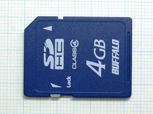 ★BUFFALO ＳＤＨＣ メモリーカード ４GB 中古★送料６３円～ 