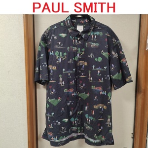 【送料無料】 ポールスミス 総柄 アロハシャツ XLサイズ Paul Smith