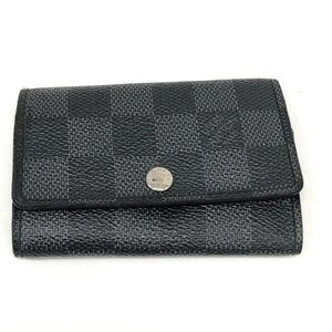 LOUIS VUITTON ルイヴィトン　ダミエ グラフィット ミュルティクレ6 6連キーケース N62662/CT4111【CLAQ2097】