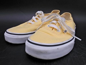 VANS バンズ ローカット スニーカー size23/黄 ■◇ ☆ faa9 レディース