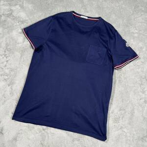 1円　極美品　MONCLER モンクレール　マグリア　半袖　Tシャツ 半袖Tシャツ XLサイズ ネイビー　8127
