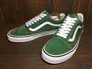 ★VANS バンズ US企画 OLD SKOOL オールドスクール 緑×白 27.0cm 美品 Used 検 イエロー SK8 スリッポン ERA スタイル36