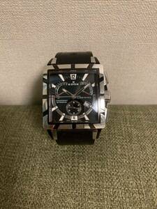 EDOX エドックス クラスロイヤル クロノグラフ 01504 クォーツ メンズ 黒 CLASSE ROYALE ラバー クォーツ BLACK ブラック