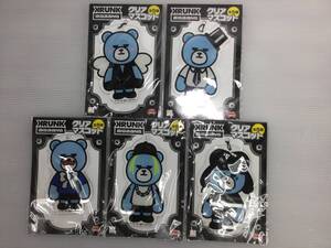 C021◇中古 KRUNK×BINGBANG クリアマスコット 全5種 まとめ売り アクリルキーホルダー アミューズメント景品 アクセサリー ※傷、汚れあり