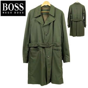 【B1149】【極美品】【カシミア混】HUGO BOSS ヒューゴボス トレンチコート サイズ48