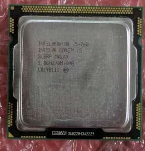 INTEL CORE i5-760 2.8GHZ 8M LGA1156 中古美品 テレワーク終了 値下げ