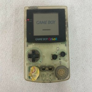 L104-K44-4693 ◎ Nintendo ニンテンドー GAME BOY COLOR ゲームボーイカラー 本体 CGB-001 クリア スケルトン 任天堂 ゲーム機 通電OK ①