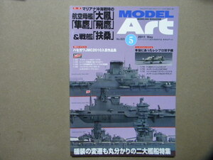 ▲モデルアート№820▲マリアナ沖海戦時の航空母艦 大鳳/隼鷹/飛鷹 & 戦艦 扶桑▲