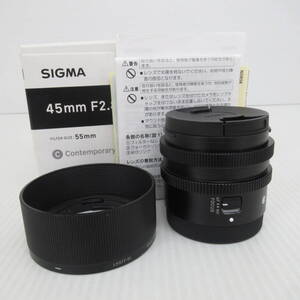 SIGMA 45mm F2.8 DG DN 単焦点レンズ シグマ 箱付き カメラ 60サイズ発送 p-3302158-69-mrrz