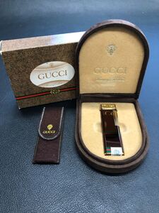 GUCCI グッチ　 ガスライター　シェリーライン　箱付き　未使用品！