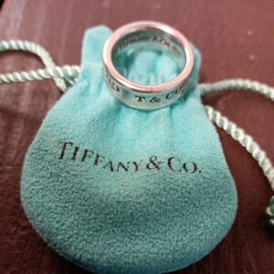 激安　 美品　TIFFANY＆Co ティファニー 1837 ナロー SV925 リング 指輪 アクセサリー 約9号 レディース シルバー