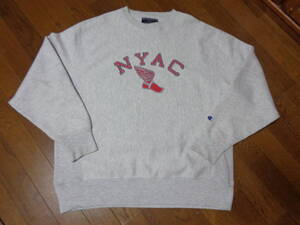 XLサイズ/NYAC/NewYork AthleticClub/ビンテージ/90s00sデカタグ/チャンピオンChampion/リバースウィーブ/スウェット/トレーナー/グレー