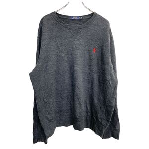 POLO RALPH LAUREN ロゴ スウェット ポロラルフローレン グレー 古着卸 アメリカ仕入 t2410-3439