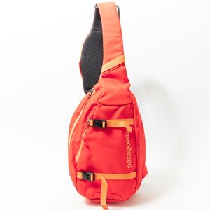 【1円スタート】patagonia パタゴニア Atom アトム スリング 8L ボディバッグ ショルダーバッグ ポリエステル オレンジレッド アウトドア