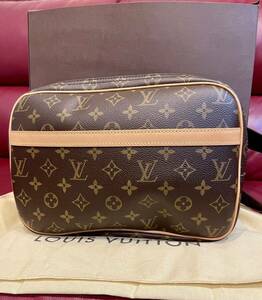 超美品 LOUIS VUITTON ルイヴィトン M45254 ショルダーバッグ モノグラム 斜め掛け リポーターPM 男女兼用鞄 SP1005 BOX 保存袋付き