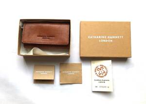 希少レア　キャサリンハムネット　 KATHARINE HAMNETT 　本革　キーケース　コインケース，カードケース付き