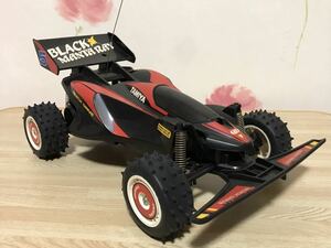 送料無料　1/14 当時物　タミヤ　ブラック マンタレイ　ラジコン車体　クイックドライブ　TAMIYA BLACK MANTARAY QUICK DRIVE