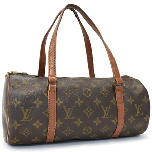 1円 ◆定価11万 良品 LOUIS VUITTON ルイヴィトン ハンドバッグ パピヨン30 M51385 モノグラム ブラウン◆E.Bgo.tI-01