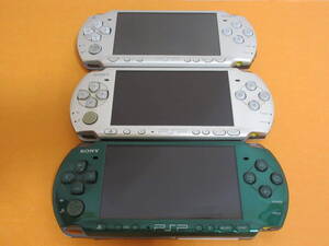 067)【ジャンク】PSP 本体 3台セット PSP3000/PSP2000