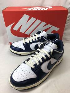 ■ Nike WMNS Dunk Low PRM Midnight Navy and White ナイキ ウィメンズ ダンク ロー ミッドナイトネイビー ホワイト FN7197-100 ●230916