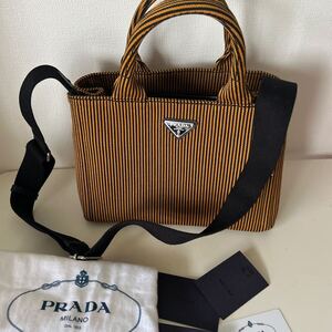 プラダ PRADA ハンドバッグ ショルダーバッグカナパキャンバス レディース