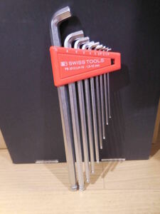 SWISS TOOLS ボール付ロング六角棒レンチ PB2212.LH (1.5・2・2.5・3・4・5・6・8・10) 9本セット 中古品