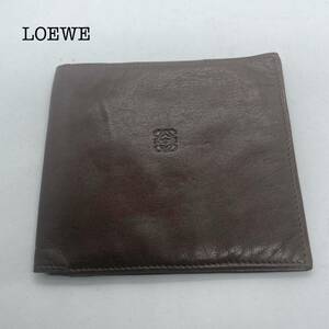 LOEWE ロエベ 財布 二つ折り財布 ブラウン メンズ ブランド