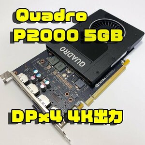 正常品 Quadro P2000 5GB 最大4画面同時出力 DTP 3Dモデリングに 4K出力OK　