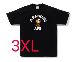 3XL 希少サイズ 即発送 A BATHING APE BAPE GALLERY HIDDY SECRET BASE TEE エイプ ベイプ ギャラリー シークレット ベース Tシャツ 黒