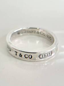 1円～☆【Tiffany&Co ナロー リング 1837 SV925】 TIFFANY/ティファニー/ナローリング/指輪/サイズ13号/重量4.3ｇ/SILVER925/シルバー925☆