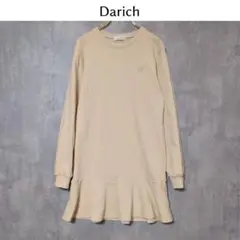 Darich ダーリッチ【FREE - L】スウェットフリルミニワンピース