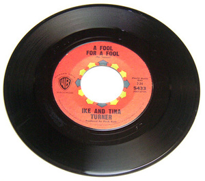 45rpm/ A Fool For A Fool - Ike & Tina Turner - No Tears To Cry / 60s,Rhythm & Blues,Funk,Soul,Warner Bros Records,1964年