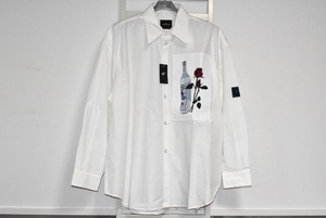 SYU.HOMME / FEMM シュウ オム フェム Patched long sleeve shirts フレームブチ パッチ ロングスリーブ シャツ / 長袖シャツ 2 未使用