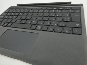 美品　Surface Pro6 中古キーボードに新品スウェード保護貼付　グレー　　