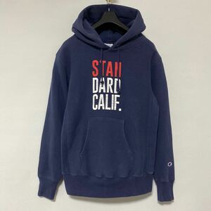 美品 standard California Champion REVERSE WEAVE sweat parka M スタンダード カリフォルニア チャンピオン スウェット パーカー 別注