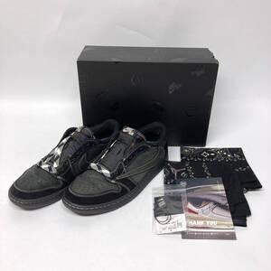 tu153 NIKE ナイキ エアジョーダン TRAVIS SCOTT Black Phantom DM7866-001 27.5cm ※中古