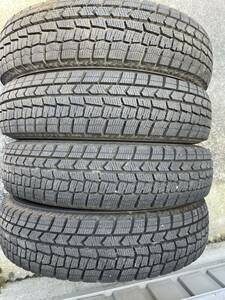 冬タイヤ スタッドレス ダンロップ WINTERMAXX 145/80R13 4本セットバリ溝