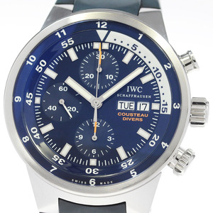 ベルト訳あり IWC SCHAFFHAUSEN IW378201 アクアタイマー クストダイバー デイデイト クロノグラフ 自動巻き メンズ _845796