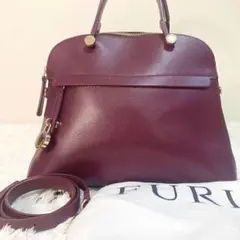 【未使用級】　FURLA ハンドバッグ　パイパー　ボルドー　ショルダーバッグ